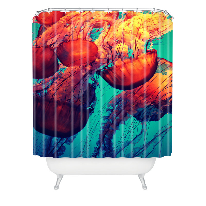 Rideau de douche simple krista glavich jellyfish