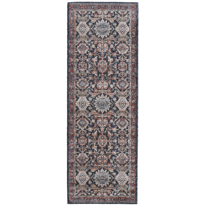 Rockett Traditional Medallion Area Rug, Runner 2'6" x 7'3"