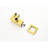 Wall Mounted 10" Rain Shower Fixture - Bathroom Brushed Gold One Handle Head System
