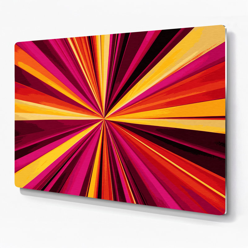 Art mural rigide en métal rouge 25, H 20 po x l 30 po