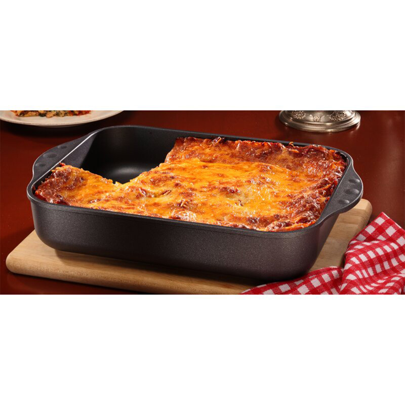 Non-Stick Aluminum Roasting Pan with Lid, 12.5" H x 10" W x 2.36" D