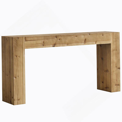 High-Quality Solid Wood Console Table, Minimalist Design For Hallway And Entryway With Durable Construction And Natural Rustic Appeal