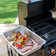 Permasteel 2-Burner Compact Propane Gas Grill with Foldable Side Tables and Grilling Tool Hooks