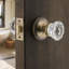 Classic Rosette with Crystal Door Knob-1189325753-1189325742