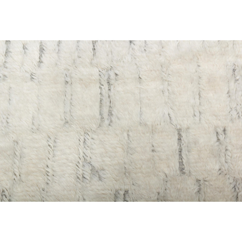 Tapis ivoire en laine noué à la main Classics, Rectangle 8 pi x 10 pi