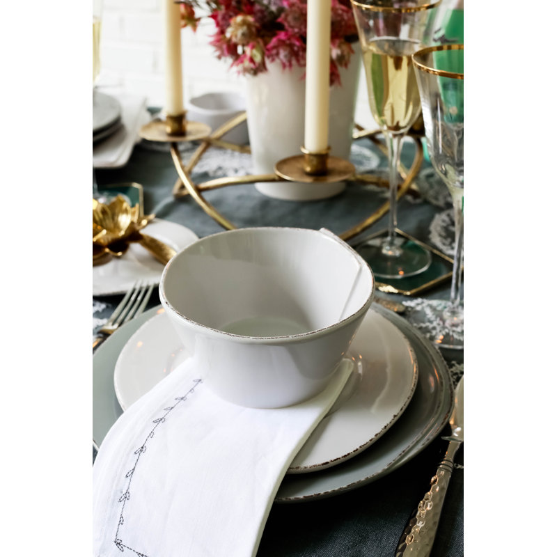 Lastra Handmade Stoneware Cereal Bowl, Gray