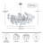 40 " 8-Light Ceramic Ginkgo Leaf Chandeliers-2007504381