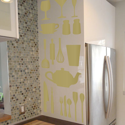 Décalcomanie murale de cuisine