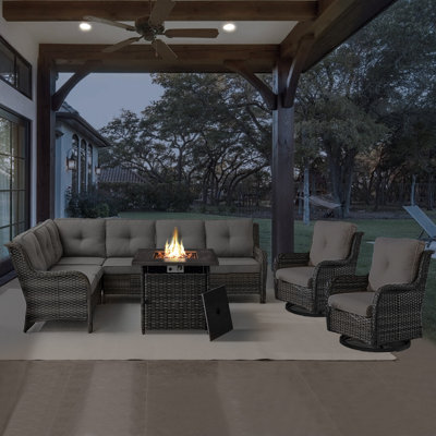 Bonia 8 - Person Outdoor Seating Group with Cushions