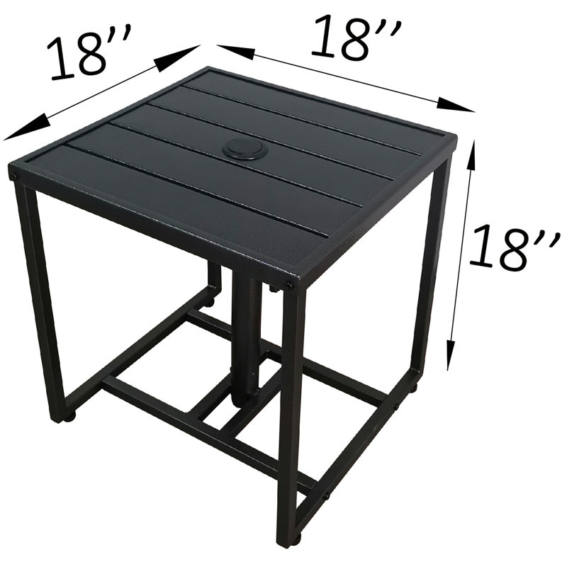 Chaise berçante Watertliet, théière et table