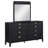 Traequan 8-drawer Dresser with Mirror Black