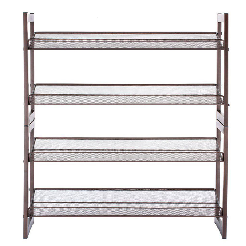 14 Pair Stackable Shoe Rack