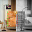 Lampe sur pied Arc Bouquet de pivoines Romantiques Lampe sur pied 3 lumières à intensité variable avec télécommande pour chambre à coucher, ampoule incluse
