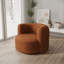 Fauteuil d'appoint à dossier courbé en velours-417296555-417296558