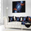 Fleur fractale avec flamme orange - coussin à imprimé floral-29895029-29895032