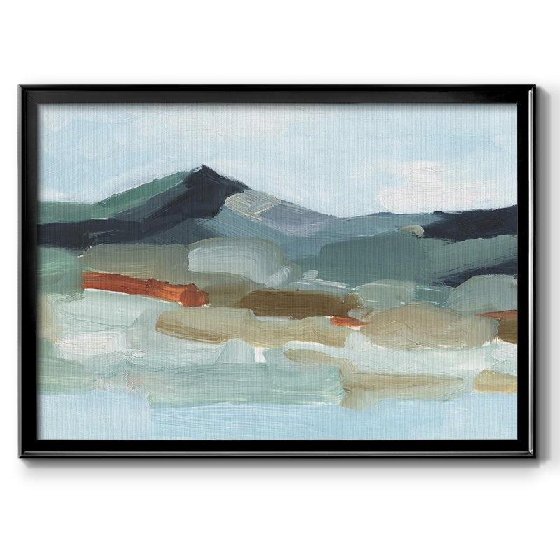 Autumn Mountains I, reproduction d'art sur toile, H 14 po x l 20 po x P 1,5 po, Toile encadrée noire à coins fermés