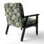 Chaise d'appoint florale Cobalt-6885869