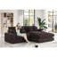 Chaise modulaire en velours côtelé Mystic