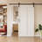 Paneled Manufactured Wood Barn Door with Installation Hardware Kit(Soft Close Inclued)-102848035
