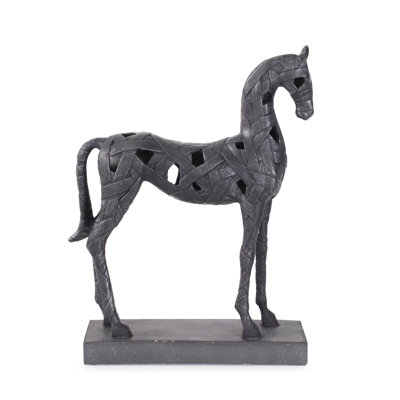 Black STallion in Polyresin