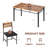 5-Piece Dining Table Set For 4, Kitchen Table With 4 Pu Upholstered Dining Chairs-677427361