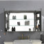 40 po L 30 po x H 30 po Grande armoire à pharmacie rectangulaire en aluminium à fixation en surface avec miroir