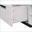 Table basse de 47 po en faux marbre blanc avec tiroir - Centre de table peu encombrant, facile à nettoyer
