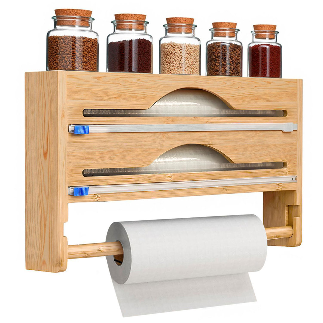 Bamboo Paper Towel Holder