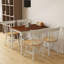 Ensemble de 4 chaises d'appoint en bois massif-2018771413