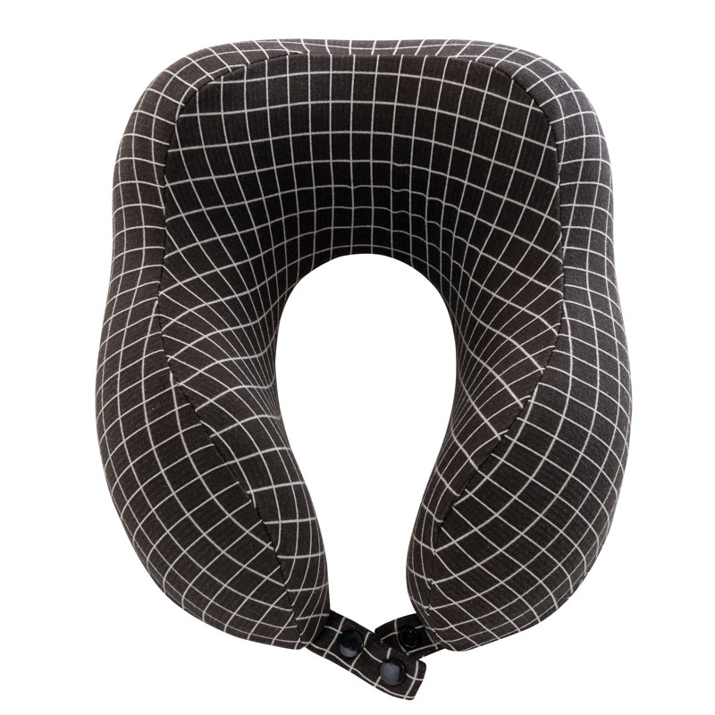 Travel Pillow - Memory Foam Pillow with Washable Cover - Neck Pillows for Sleeping on Airplanes, Trains, Cars, and Buses by Home-Complete