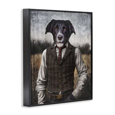 Dog in Colonial Clothes Giclee Art by Karen Burke