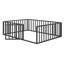 Structure de lit en métal avec clôture et porte-207706749-207706751