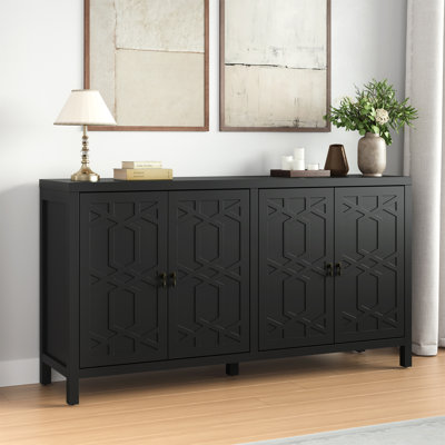 Sideboard Cabinet With Adjustable Shelves And 4 Doors by Ebern Designs