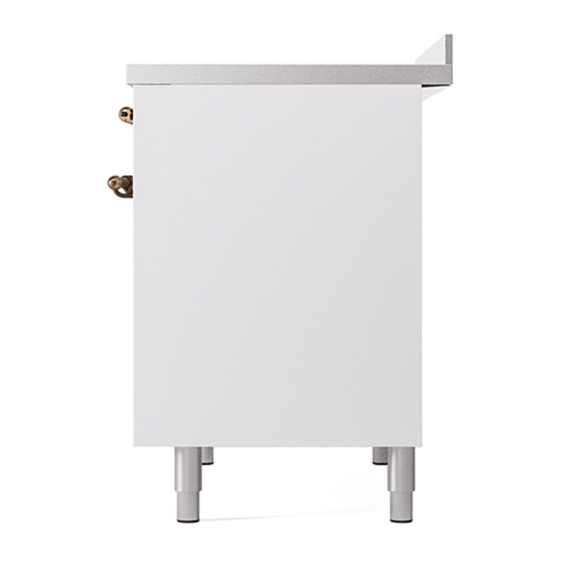 ILVE Nostalgie II 40 in Induction Range, White/Bronze