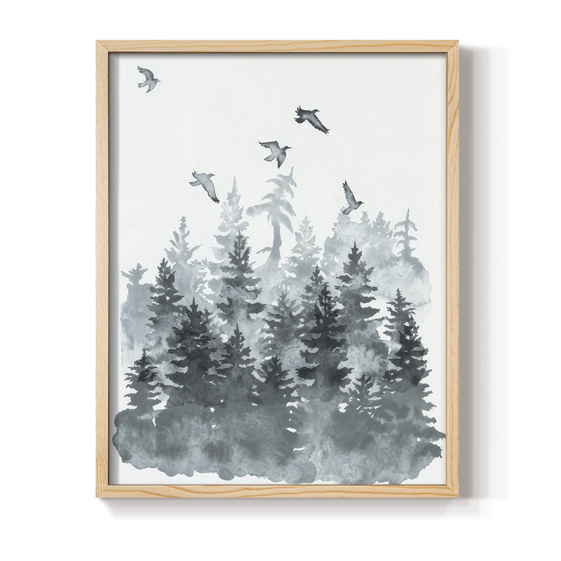 Sierra Vista II, reproduction encadrée - bois massif, Naturel, H 21 po x l 17 po
