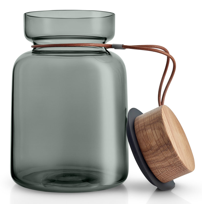 Glass Jar, 19cm H x 12.9cm W x 12.9cm D