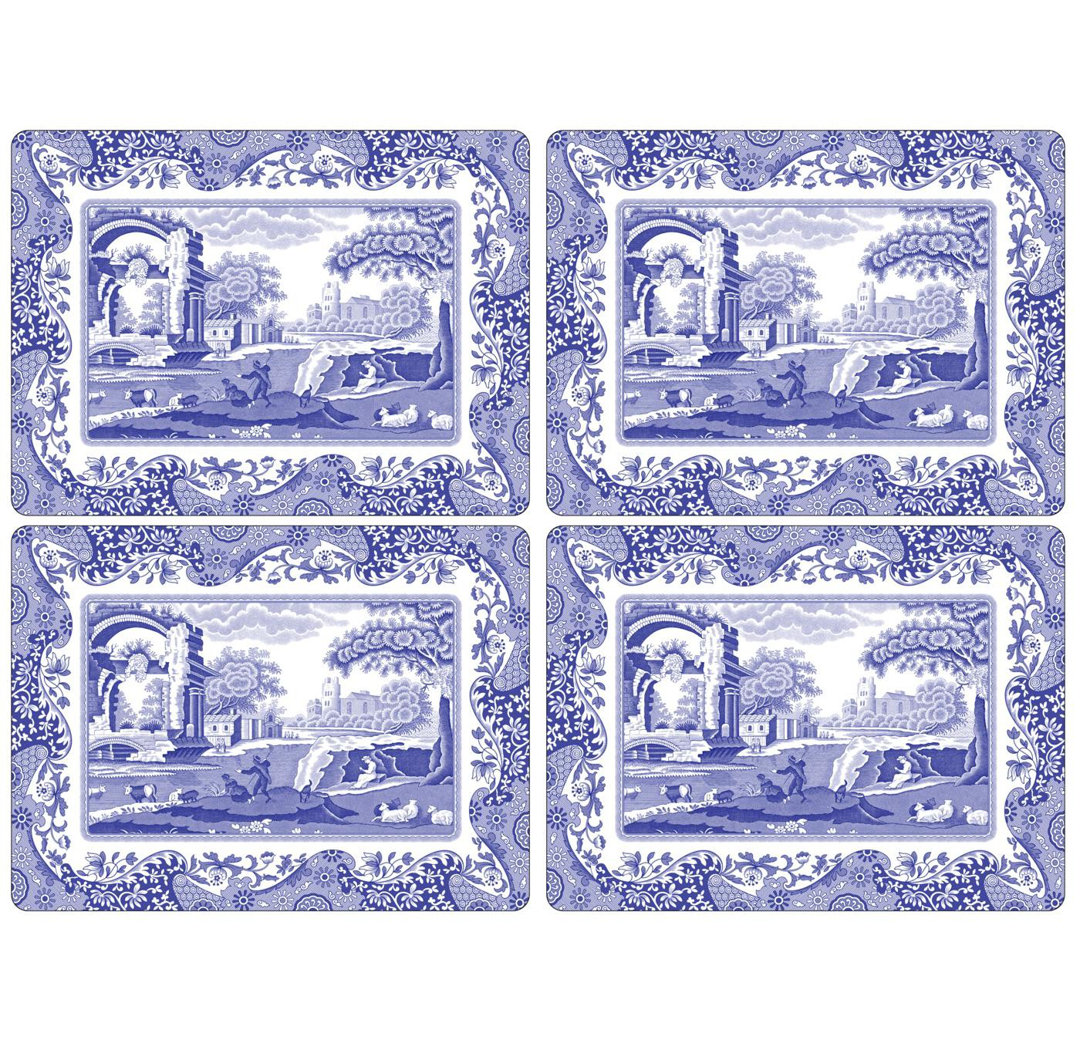 Blue Italian Placemats 15.7 X 11.7" (Set of 4) Pimpernel