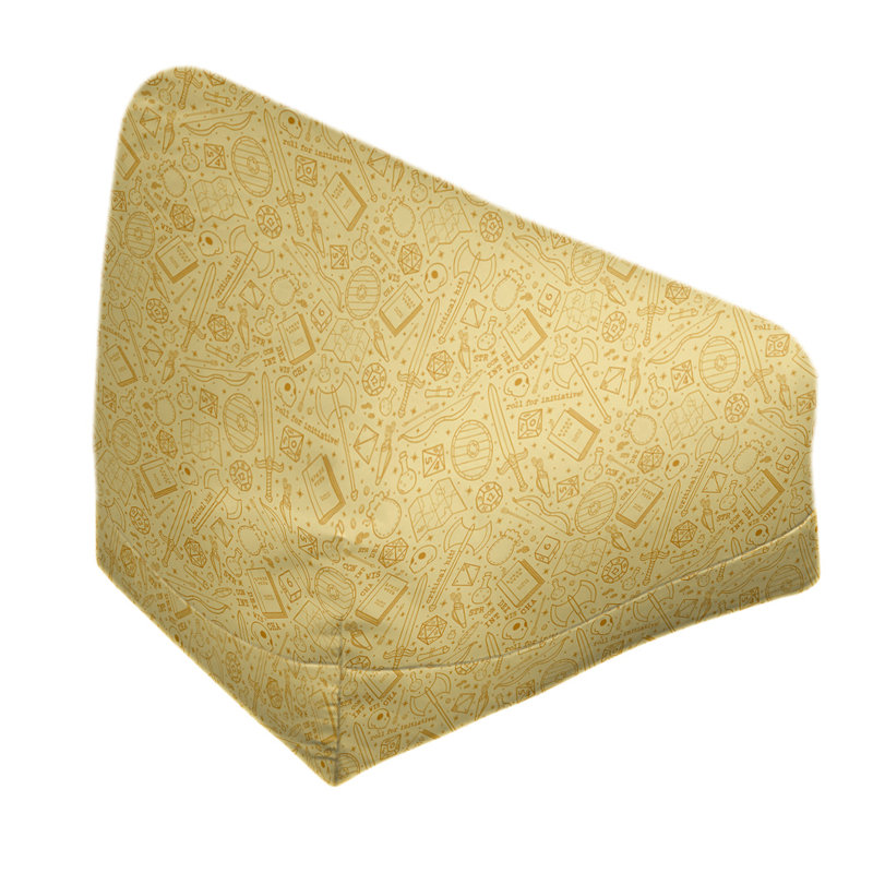 Sac de pois Leffel, H 120 po x L 31 po x P 60 po, Rembourrage poly, Jaune