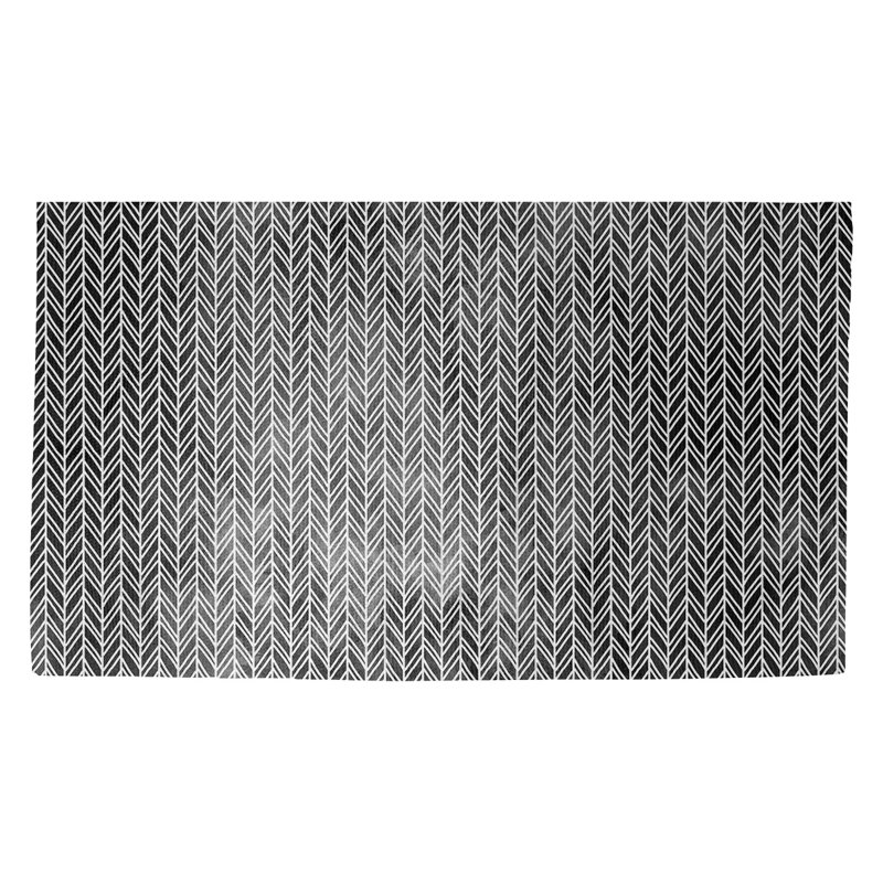 Tapis de porte d’intérieur anti-dérapant chevrons Avicia, Rectangle 2 pi 1 1/2 po x 3 pi 6 po