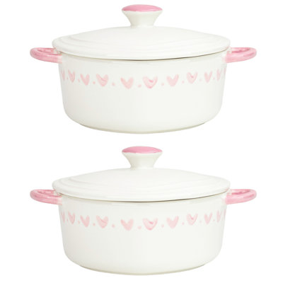 10 mini cocottes 10 roses Street Heart, ensemble de 2