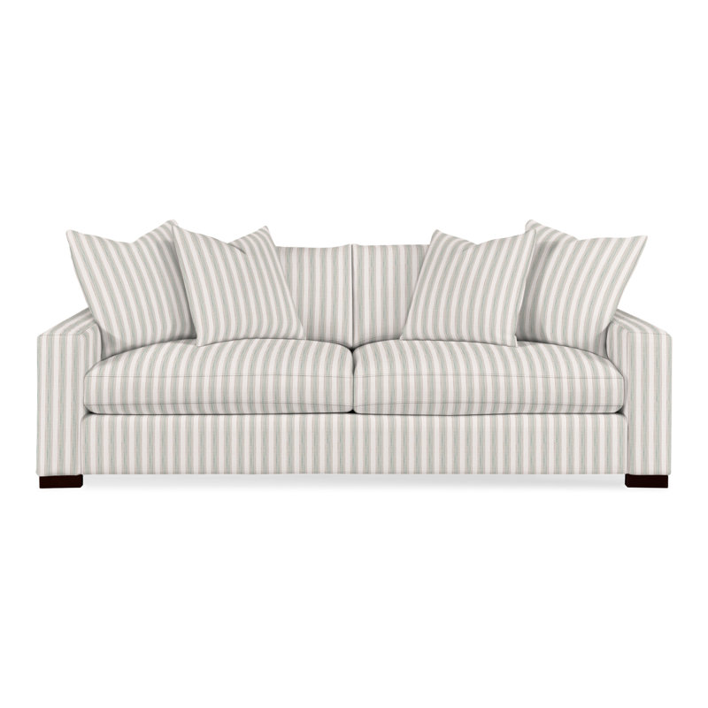 Rowan Sofa, Perigold Piccadilly Stripe Ash