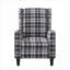 Fauteuil inclinable à oreilles à 2 positions en velours gris doux pour une détente quotidienne dans un style moderne