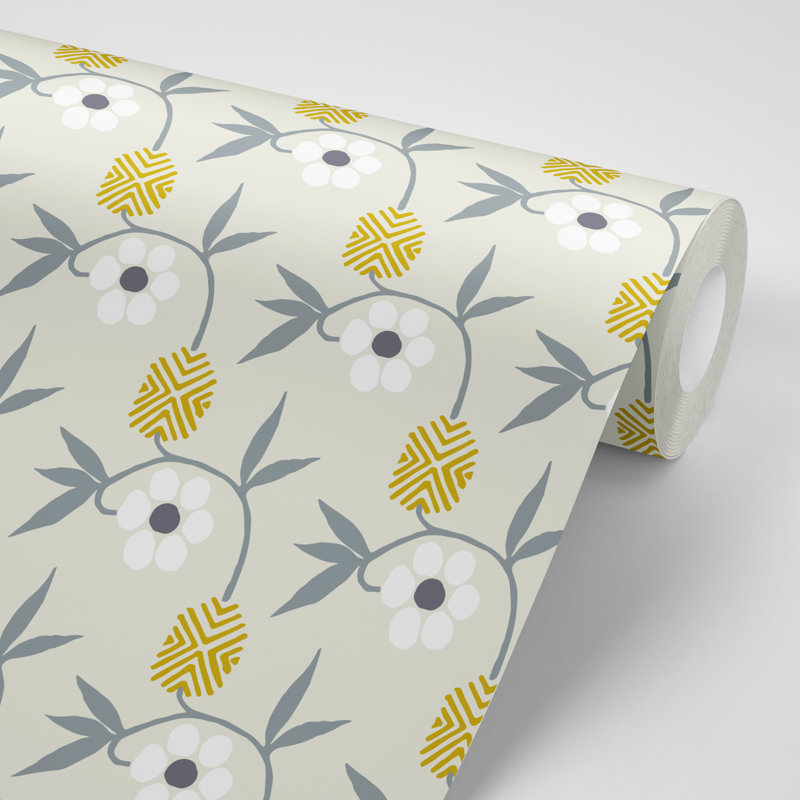 Panneau de papier peint adhésif kimono L 10 pi x l 25 po