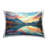 Stupell Industries Abstract Swirled Lake & Mountain Design by LSR Design Studio Throw Pillow