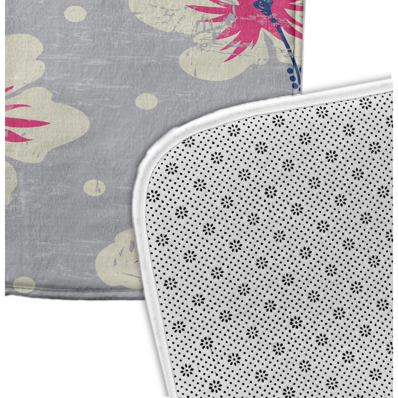 Tapis de bain Herrington, l 24 po x L 17 po, Rose