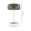 Jube Table Lamp P Old Green Transparent Matt Steel L2415 Ul-840196806-840196810-840196807