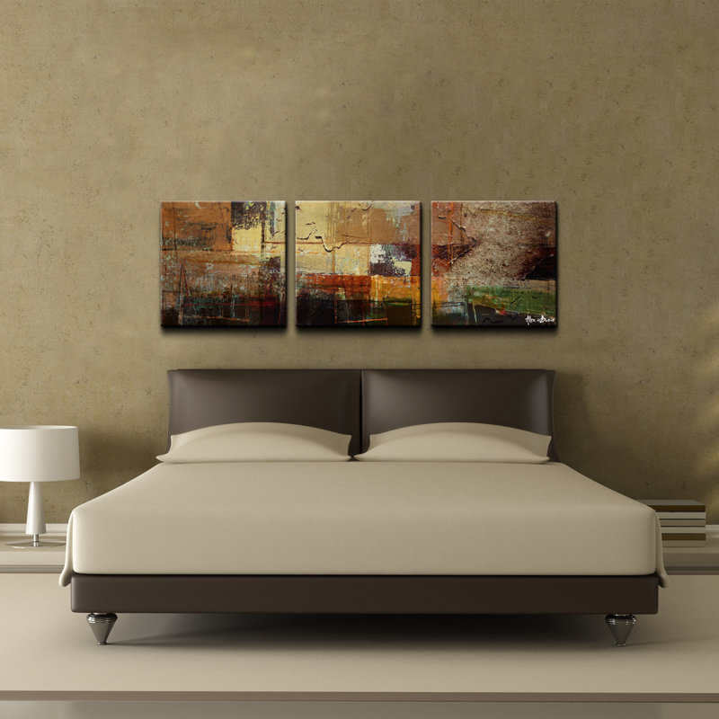 " Oversized Abstract " by Tristan Scott 3 - Pieces