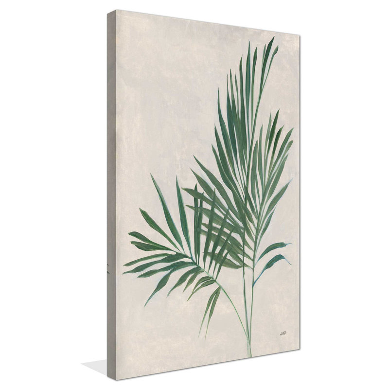 Palmier botanique IV - Peinture, L 18 po x H 30 po, Toile tendue