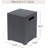 40,000 Btu Round Iron Propane Fire Pit With Tank Holder-529970658