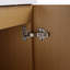 Meuble-lavabo mural 18,5 po avec lavabo en résine, porte simple à fermeture douce, panneau de fibres à densité moyenne